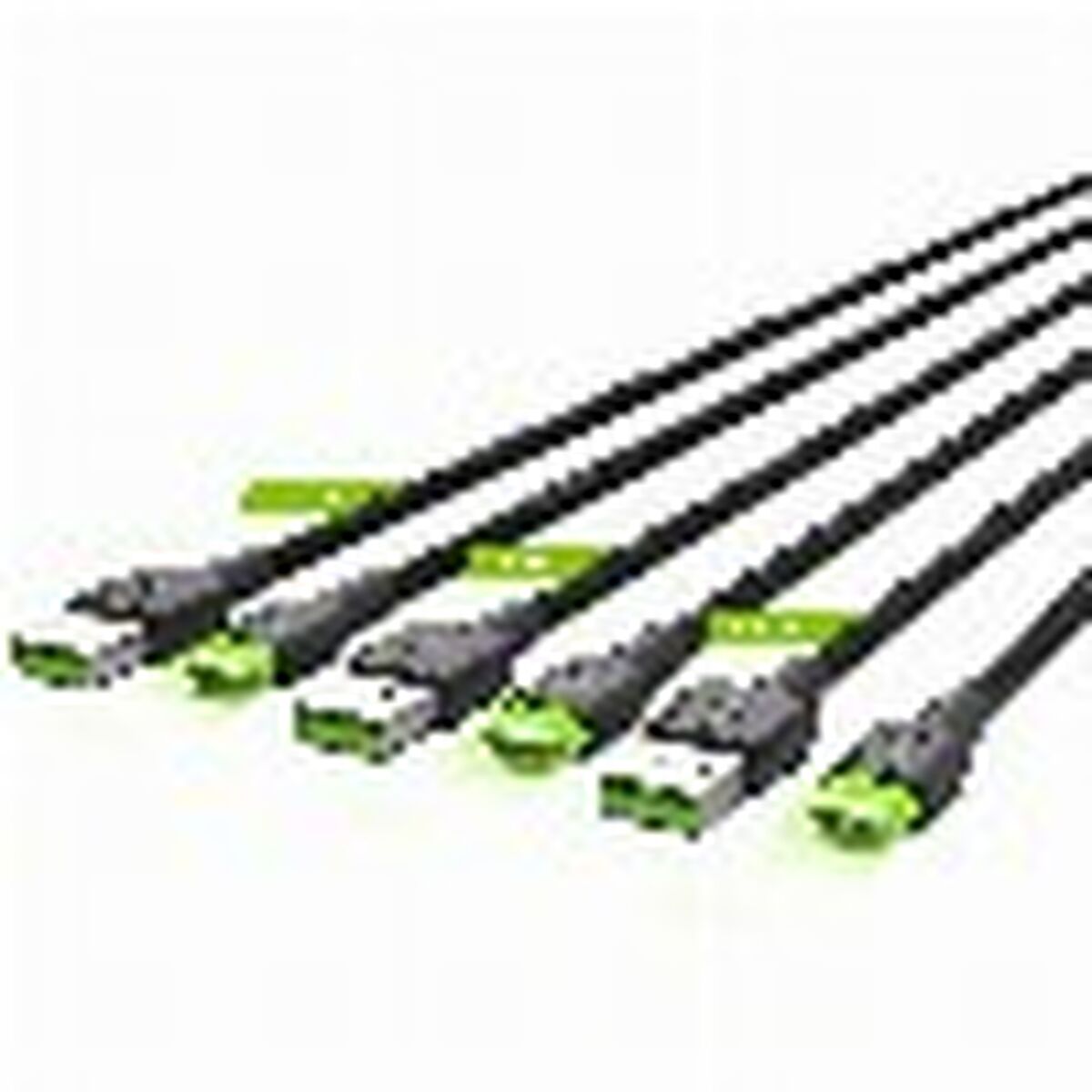 USB-kabel Green Cell KABGCSET03 Zwart 2 m